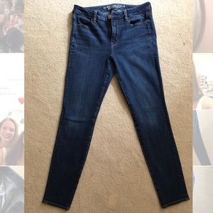 American Eagle Dark Wash 360 Skinny Jeans Jeggings